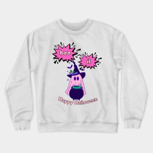 Pink Ghost boil Crewneck Sweatshirt